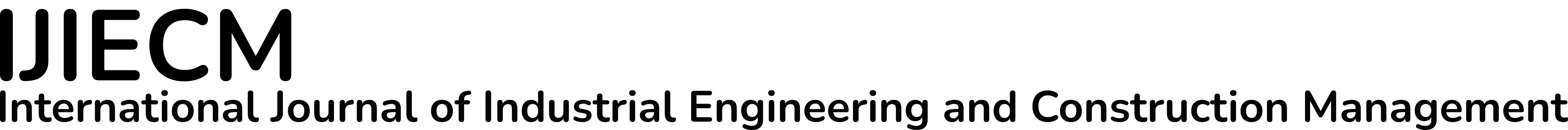 International Journal of Industrial Engineering and Construction Management